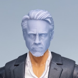 1/12 Scale Bespoke Sculpted Head – Armored Genius Hero Sculpt