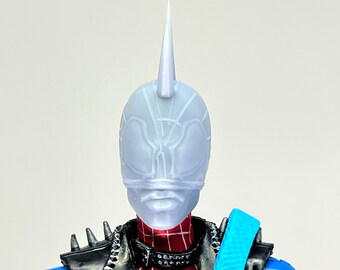 1/12 Bespoke Sculpted Head Punk multiverse Spider Hero Half Mask