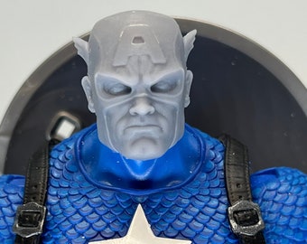 1/12 op maat gemaakt hoofd van de Amerikaanse oorlogsheld Captain Steve