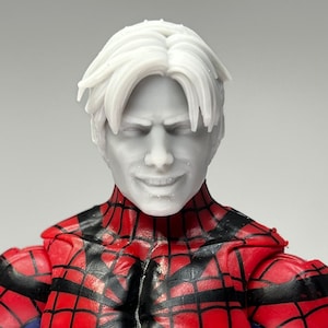 1/12 Bespoke Sculpted Head Half Mask Spider Parker Hero