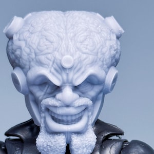 1/12 & 1/10 Scale Bespoke Sculpted Head – Unbreakable Giant Brain Villain