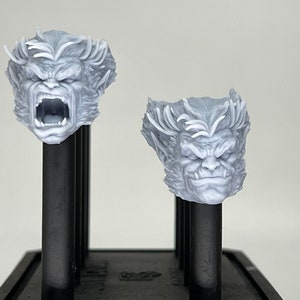 1/12 3D Printed Head Sculpt Blue Beastly Mutant Hero - Etsy Australia