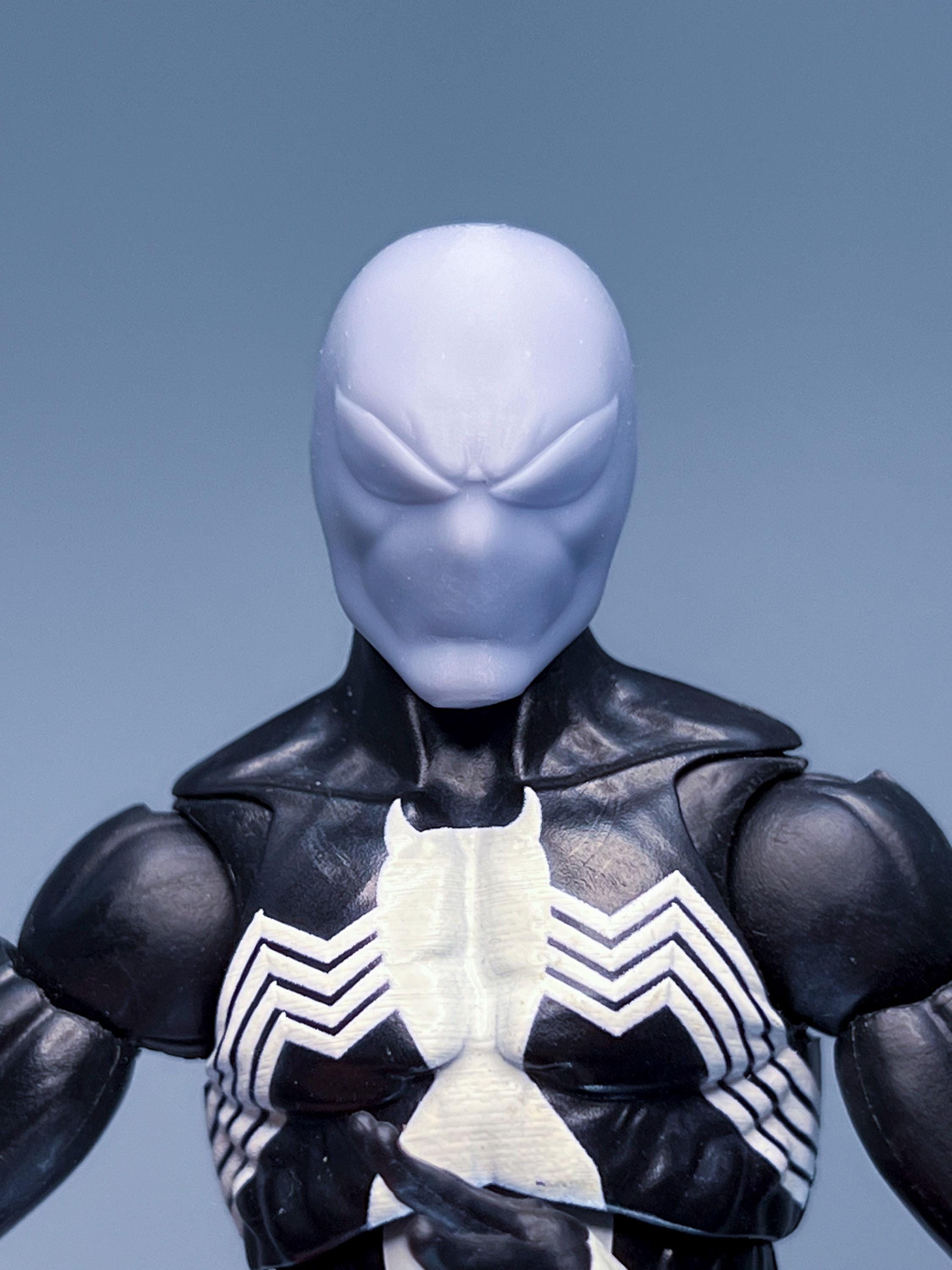 1/12 Bespoke Sculpted Head Symbiotic Black Suit Spider Parker Hero