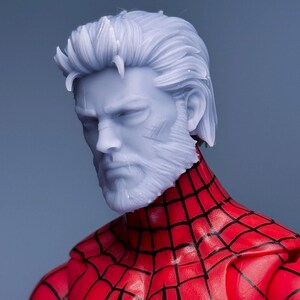 1/12 Scale Bespoke Sculpted Head – Unmasked Webbed Hero Sculpt - Etsy