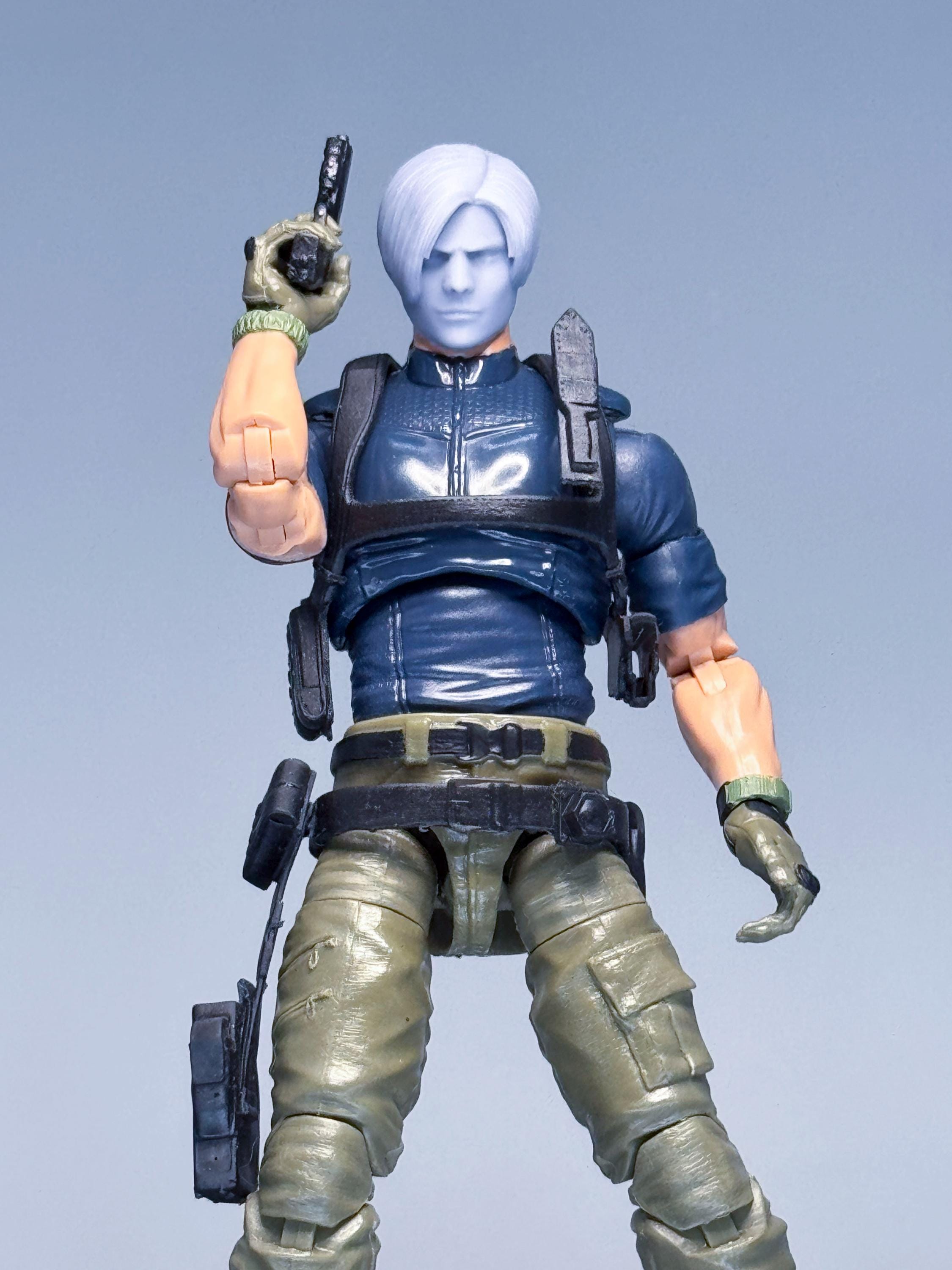 1/12 Bespoke Sculpted Head Leon Bio-evil 4 Full Kit - Etsy
