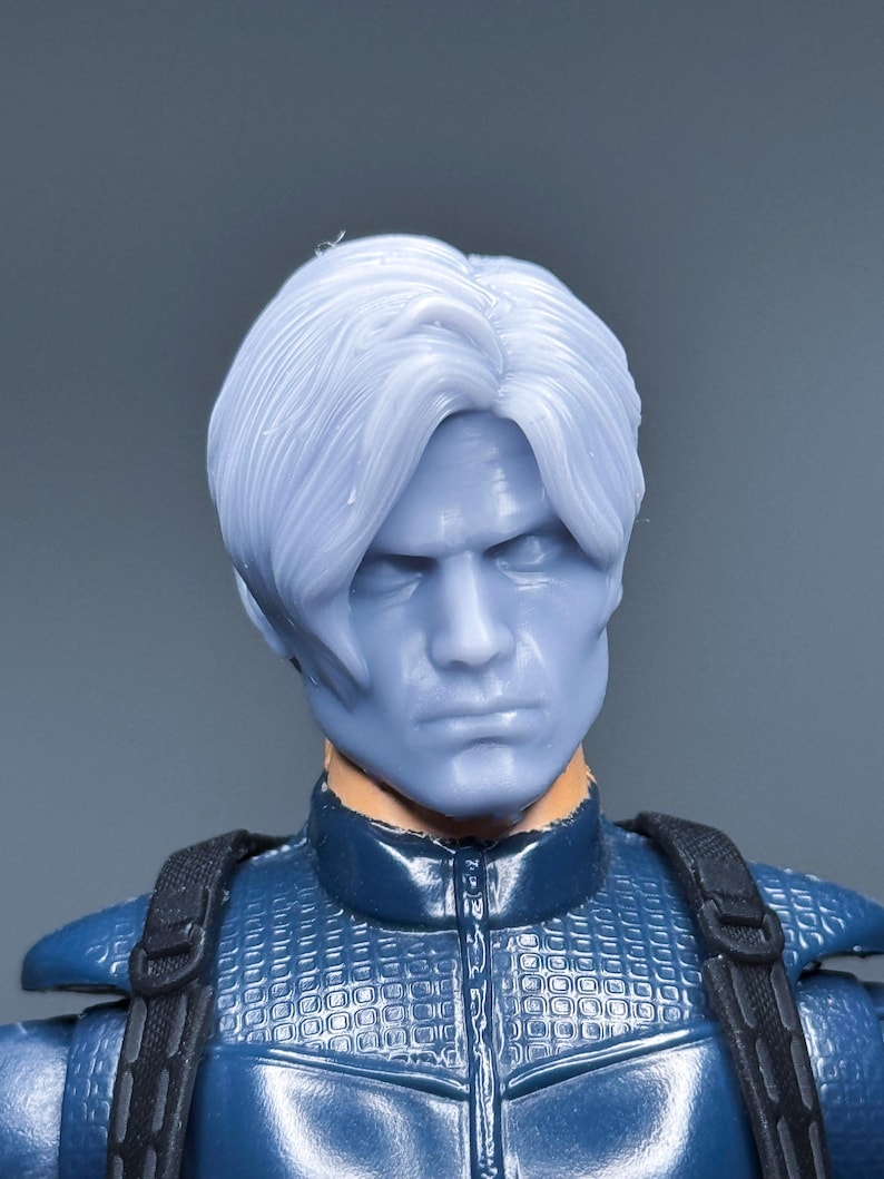 1/12 3D Printed Head Sculpt Leon S Kennedy Re9 KIT - Etsy