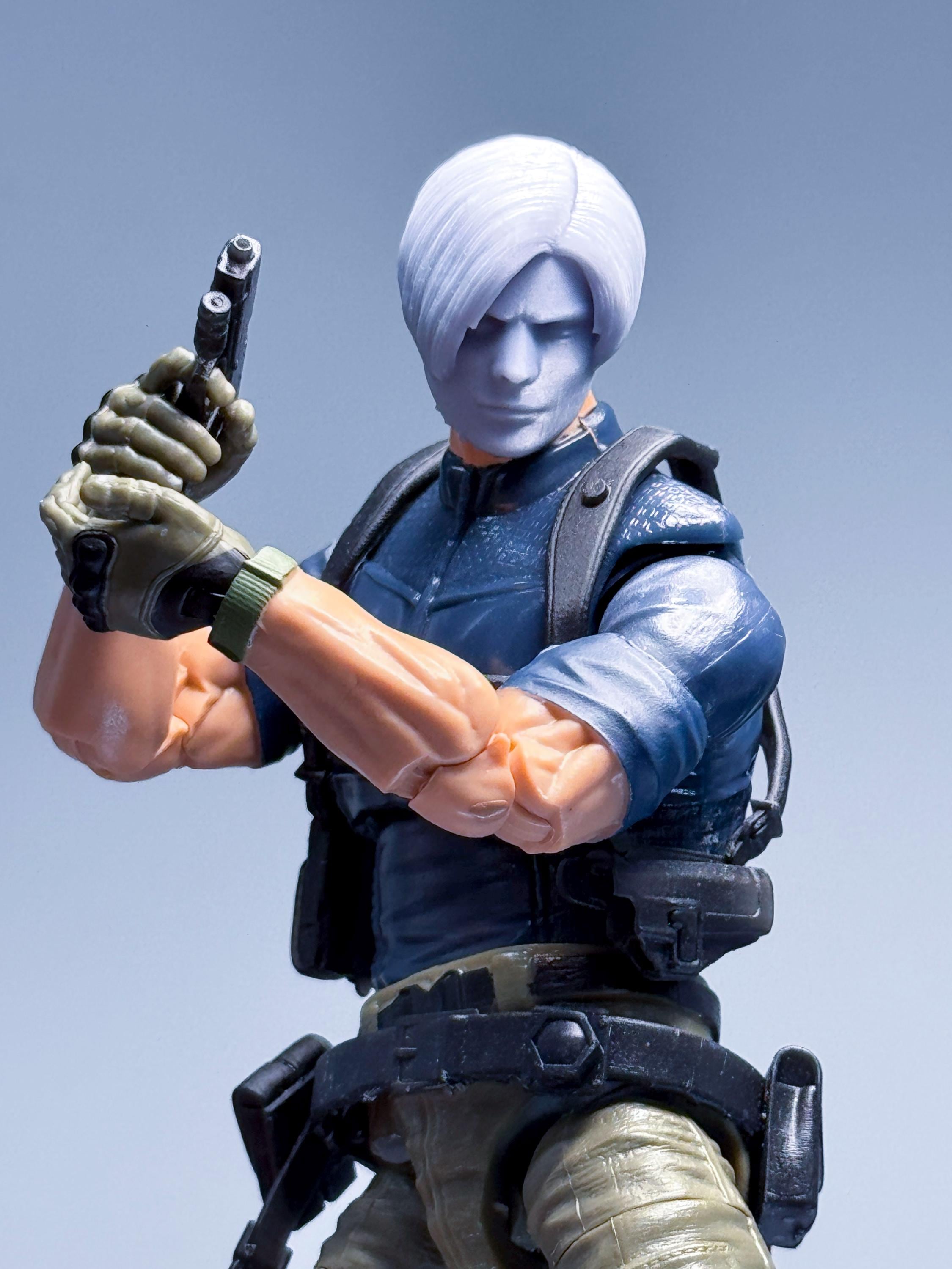 1/12 Bespoke Sculpted Head Leon Bio-evil 4 Full Kit - Etsy