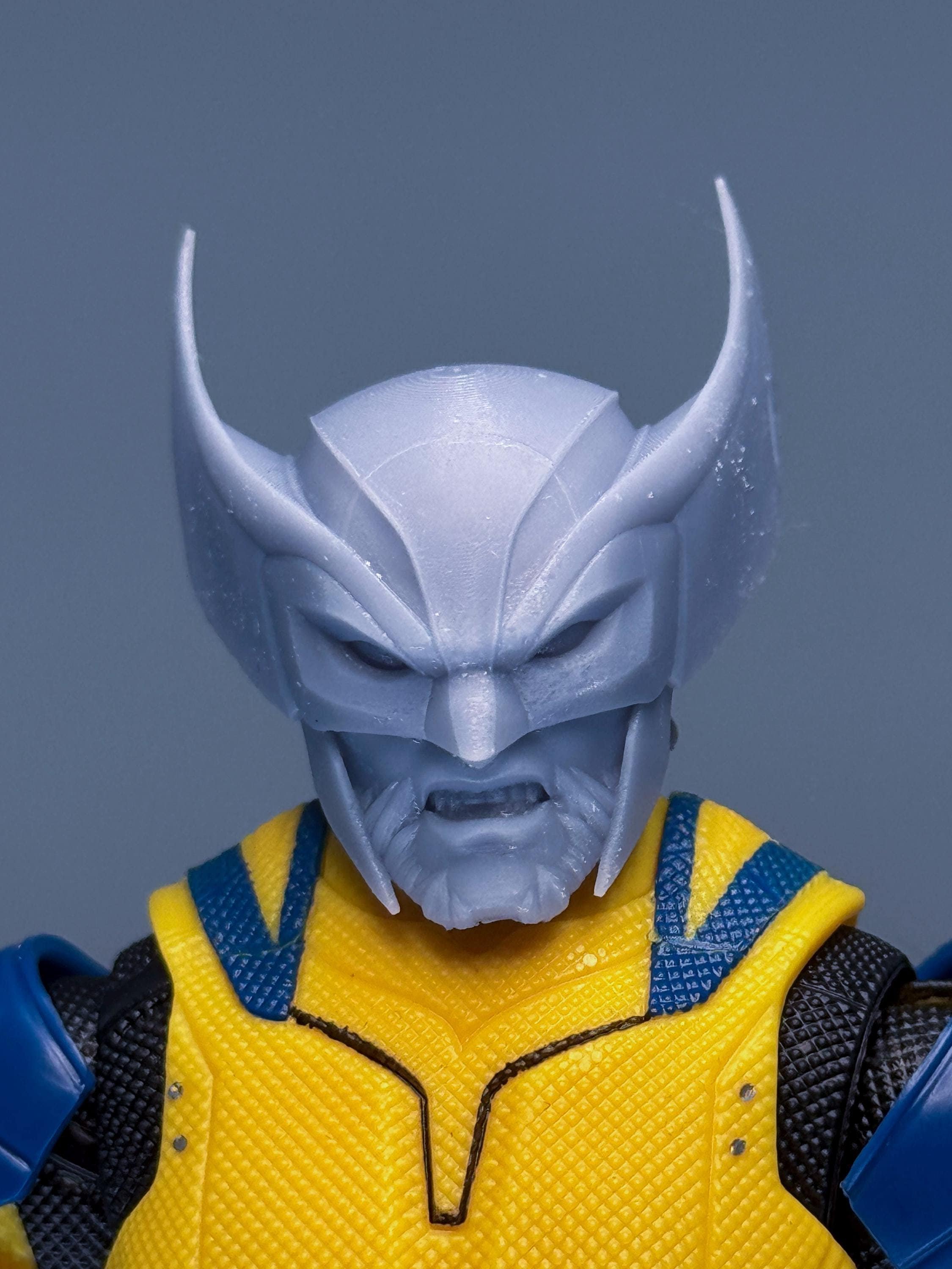1/12 Bespoke Sculpted Head Masked Mutant Canadian Hero Rivals