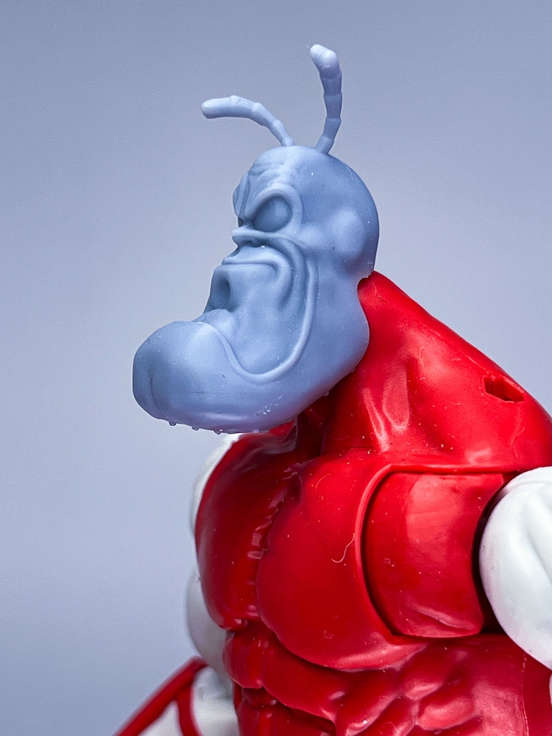 1/12 Scale Bespoke Sculpted Head – Strong Jawed Blue Hero Sculpt - Etsy
