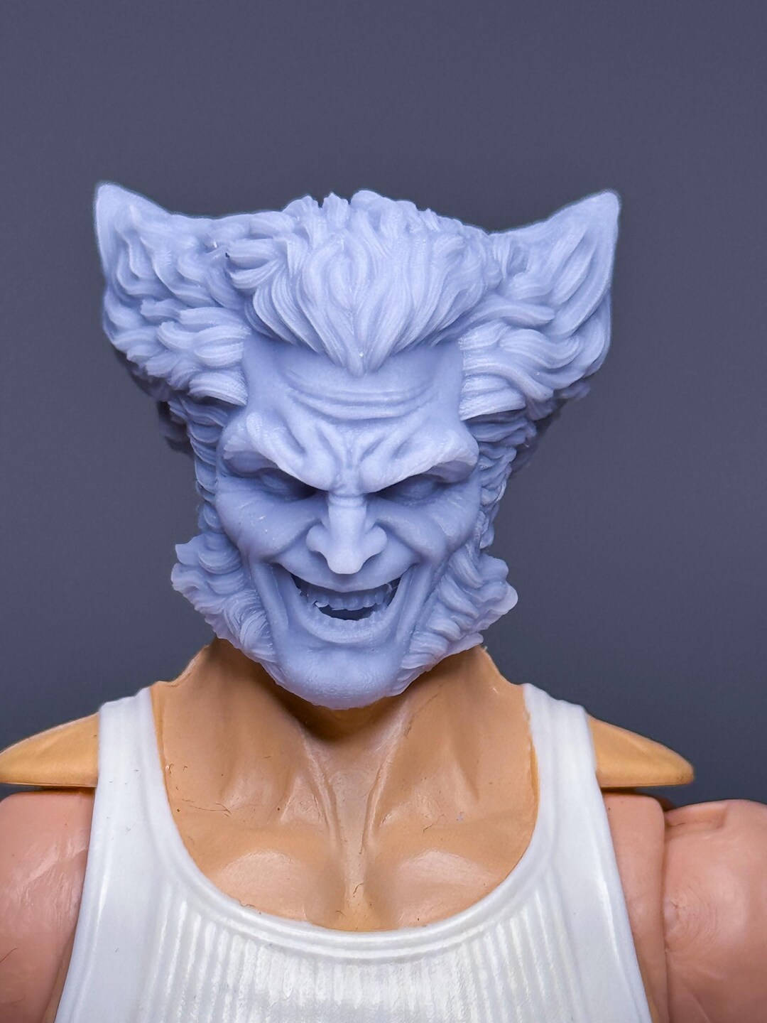 1/12 Bespoke Sculpted Head Mutant Canadian Hero Comic Smile - Etsy