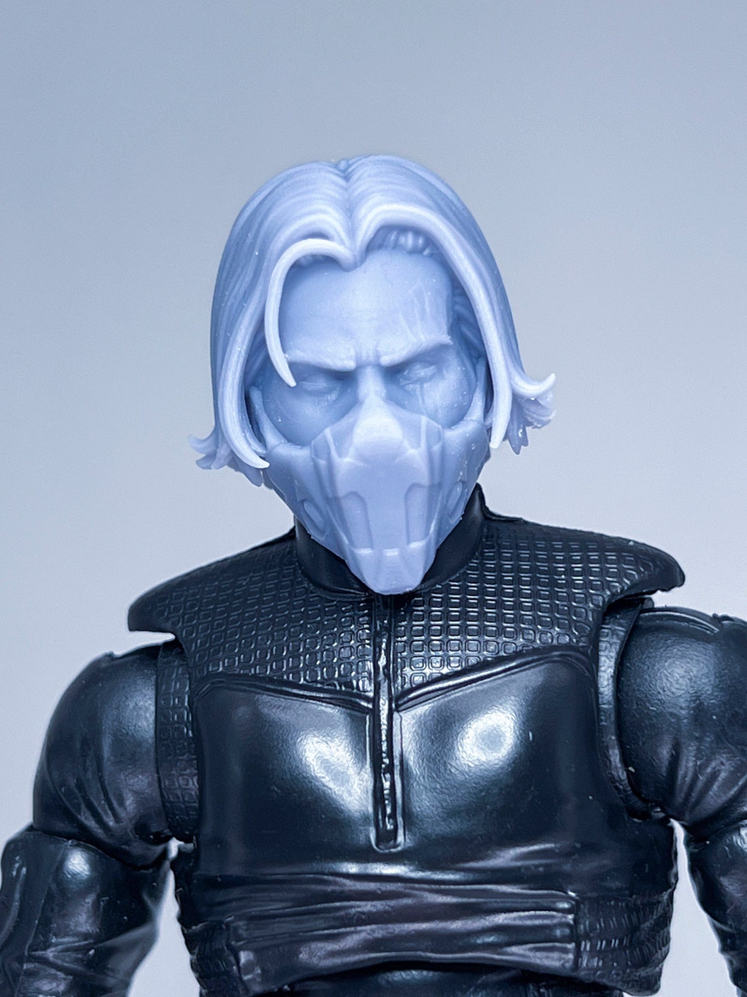 1/10 1/12 3D Printed Head Sculpt Red Mask Vigilante - Etsy