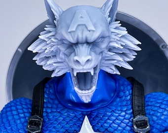 1/12 op maat gemaakt hoofd kolonel Wolf