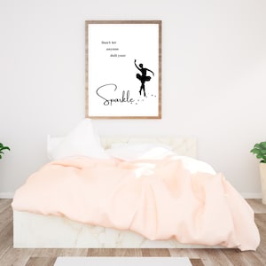 Dance quote wall art, ballet print,printable dance art, dance studio sign, dance print wall art, dance poster, dance gifts bedroom wall art