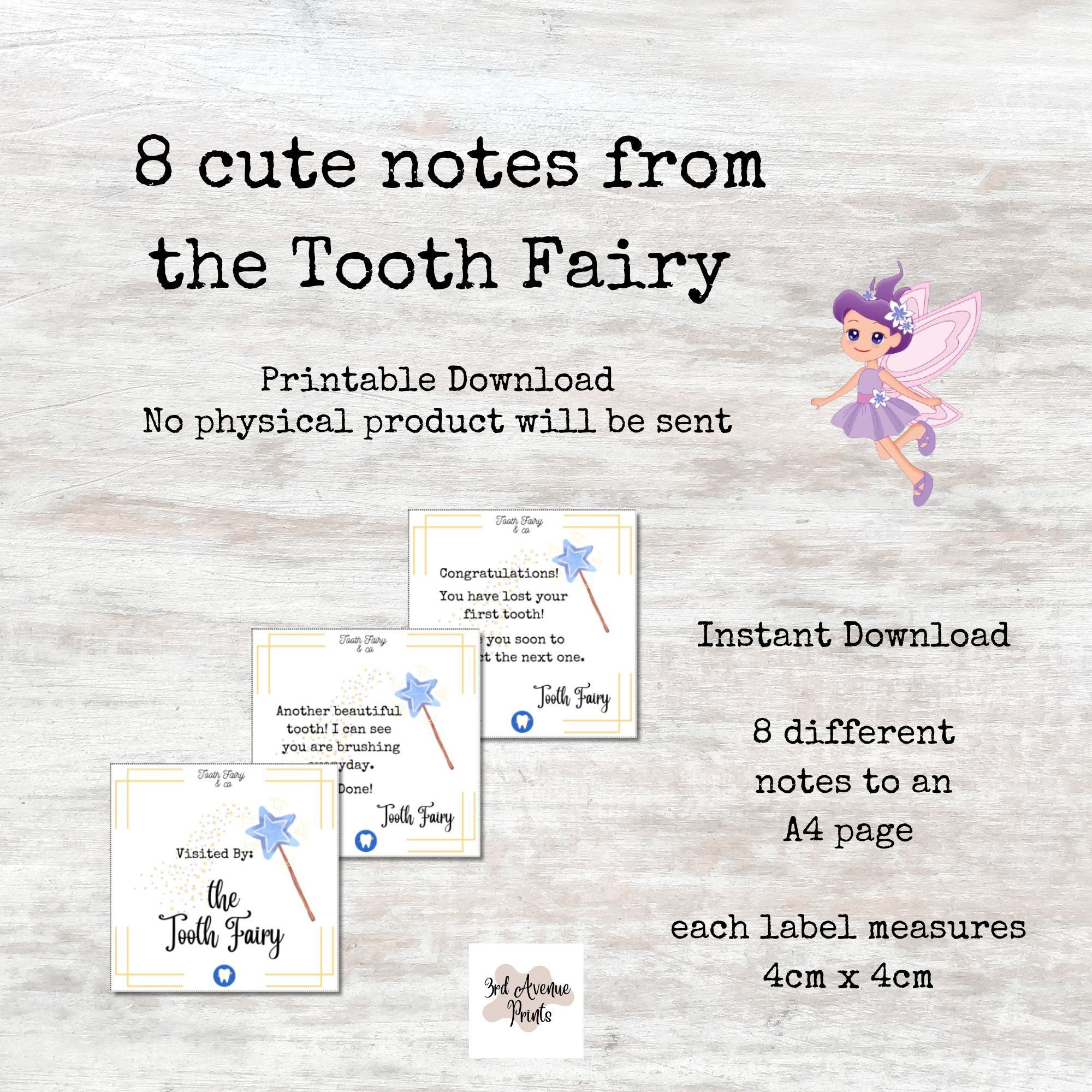 Tooth Fairy Note, Tooth Fairy Letter, First Tooth Letter, Tooth Fairy