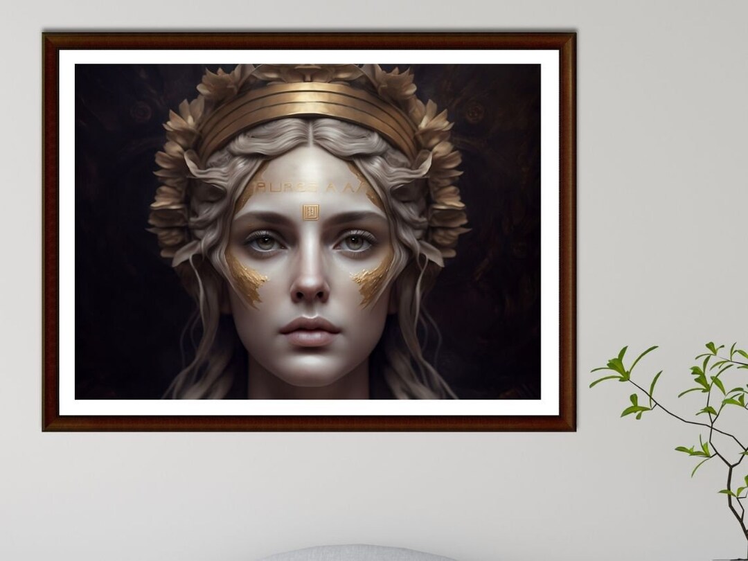 Goddess Wall Art Here Greek Goddess Ancient Greek Art Etsy