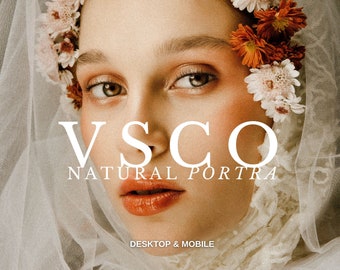 10 VSCO PRESETS NATURAL PortraFilm Preset Lightroom, Analog Grain vintage presets, Lightroom Mobile & Desktop Presets, Film Preset Blogger