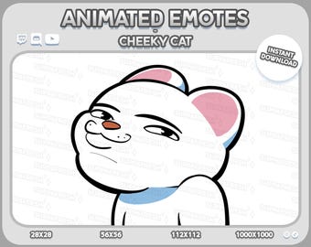 Animated Cheerful Kitty Dance Move Emote : Twitch, Discord, Youtube (GIF & PNG Digital Download