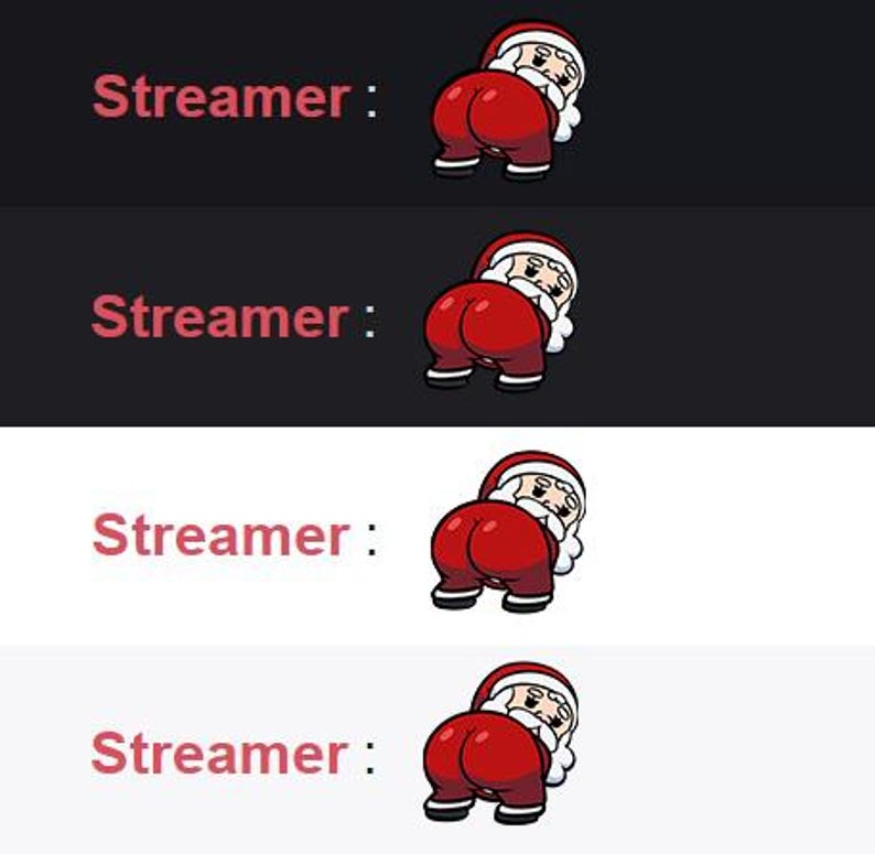 Streamer Santa Animated Santa Claus Twerk Christmas Emote: Twitch, Discord, Youtube ...