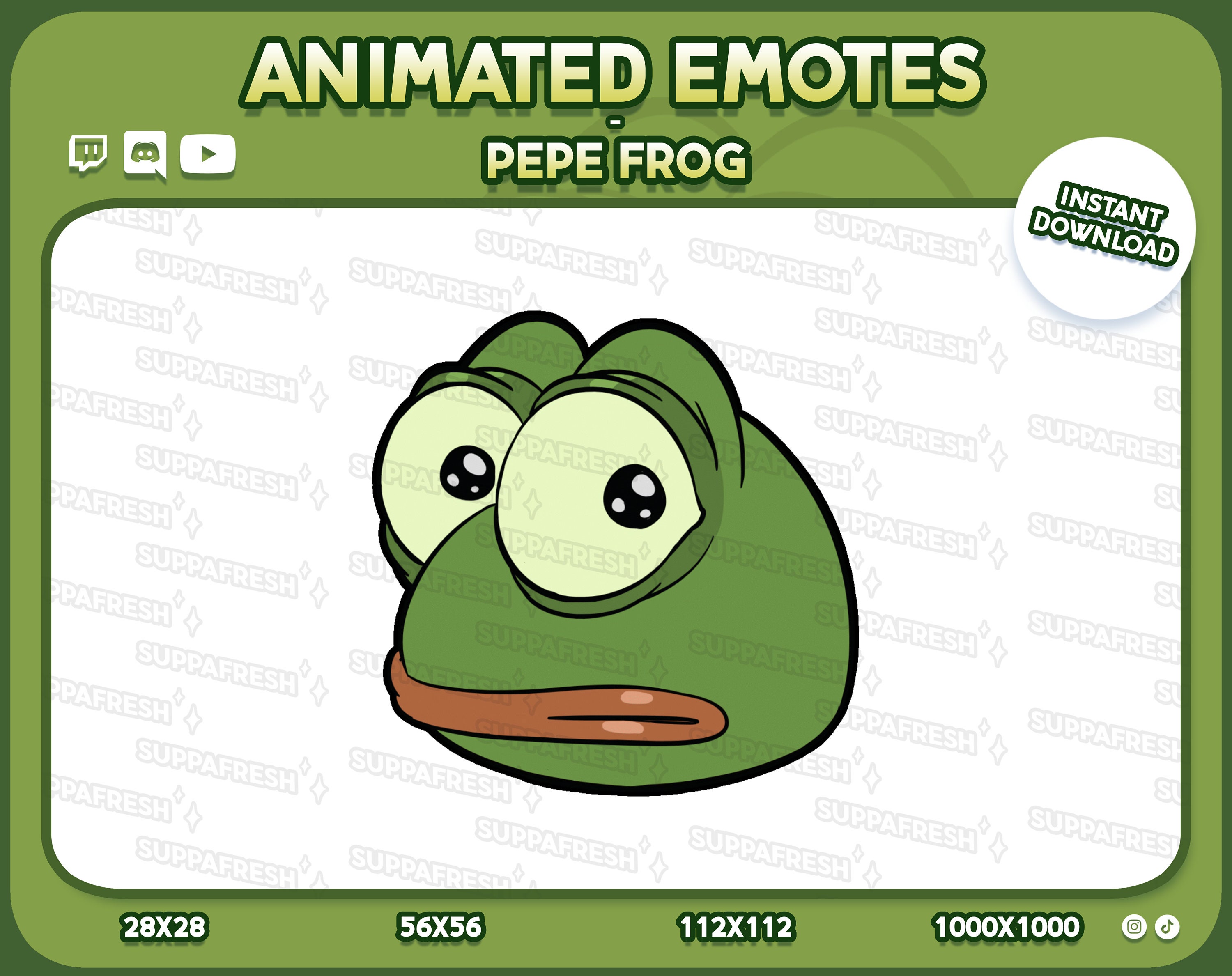 Royalty Free Twitch Emotes Pepega - Honk Honk Discord Emoji