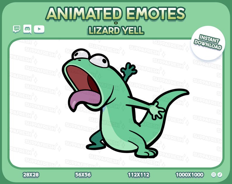 Animated Tom Lizard Yelling Hoppers Meme Emote: Twitch, Discord ...