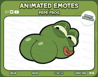 Emote animata di Pepe Twerk: Twitch, Discord, Youtube, Slack (Download digitale)