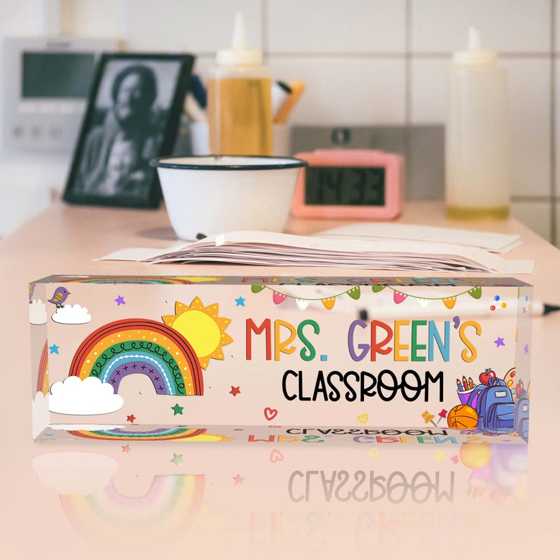 Teacher Name Plate Teacher Desk Name Plate Teacher Etsy