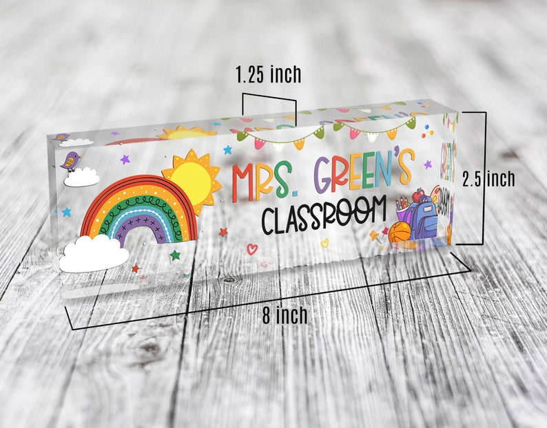 Teacher Name Plate Teacher Desk Name Plate Teacher Etsy