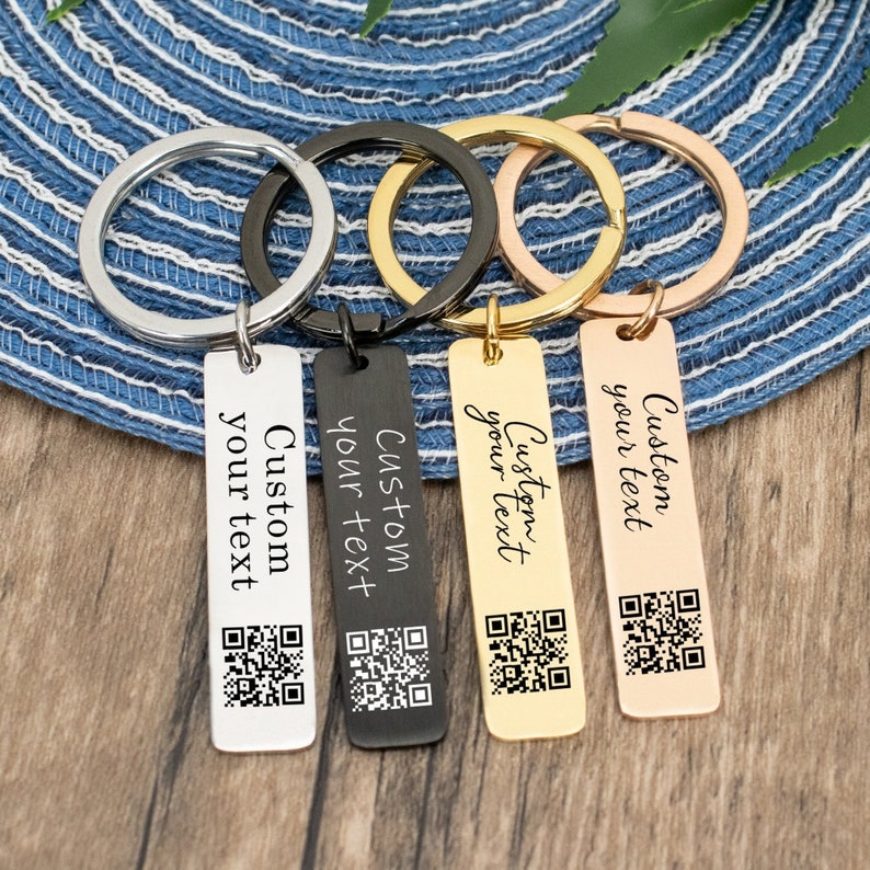 Personalised QR Code Keychain,song or Video Link Keyring,apple Music
