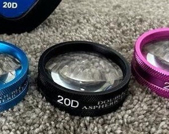 Lente BIO asférica doble 20D fabricada en EE. UU. Con caja protectora por SciMed