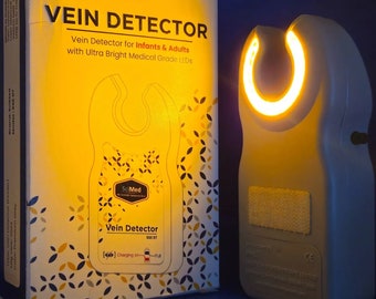 Detector de venas periférico RECARGABLE Para todo tipo de piel Bebés Adultos Fabricado en EE. UU.