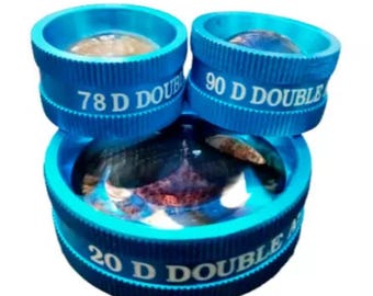 Lente doble asférica combinada 20D 78D 90D para lámpara de hendidura sin contacto