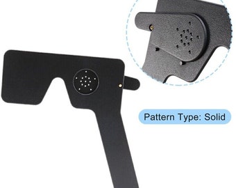 Lorgnette Pinhole Occluder 17 Pinhole - Ojo de prueba de visión de plástico negro