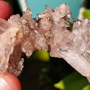 RARE! Pink Lithium Quartz Stalactite! Lithium Quartz. Quartz Cluster. Pink Quartz. Quartz Specimen. Lithium Quartz Specimen. Pink Lithium.