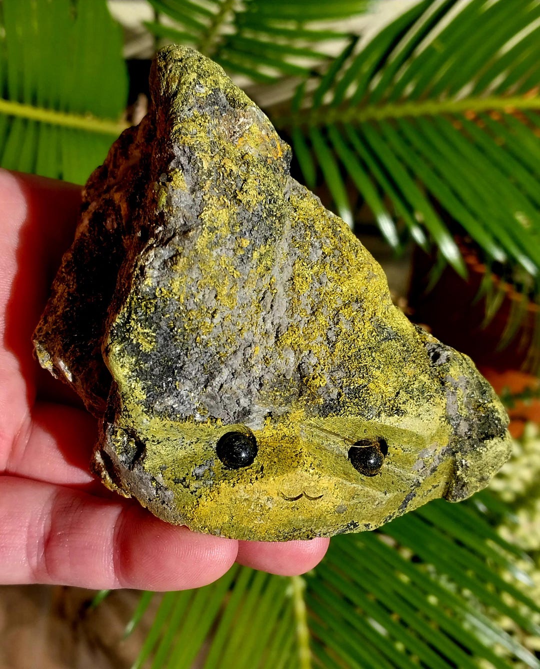 Cute Yellow Sulfur Buddy! Sulfur Groot. Raw Sulfur. Sulfur Pet Rock ...