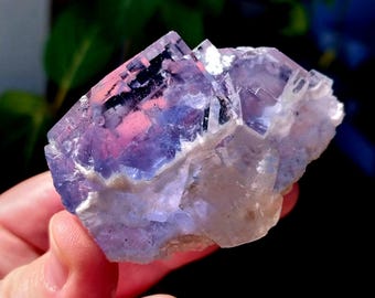 Astonishing High Quality Blue Cubic Fluorite from Xianghualing, China. Cubic Fluorite. Blue Fluorite Specimen. Stairstep Blue Fluorite.