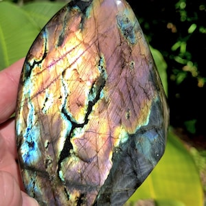 Bright Pink Sunset Labradorite Freeform with Spectrolite! Pink Flash Labradorite. Purple Labradorite. Sunset Labradorite. Spectrolite.