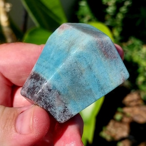 Banded Rare Blue Trolleite Freeform! Trolleite Freeform. Blue Trolleite. Rare Trolleite. Trolleite Slab. Crystal Freeform. Blue Trolliete