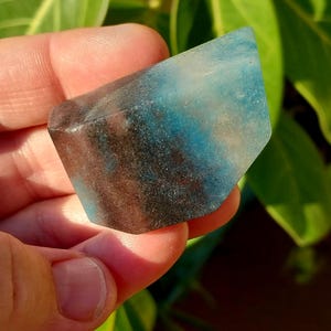 Pretty Blue Trolleite Freeform! Trolleite Freeform. Blue Trolleite. Rare Trolleite. Trolleite Slab. Crystal Freeform. Blue Trolliete.