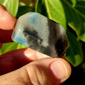Pretty Blue Trolleite Freeform! Trolleite Freeform. Blue Trolleite. Rare Trolleite. Trolleite Slab. Crystal Freeform. Blue Trolliete.