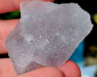 UV Reactive! Pastel Purple Sugar Druzy Fluorite Specimen. Sugar Fluorite Specimen. Pastel Fluorite. Purple Candy Fluorite. Purple Fluorite.