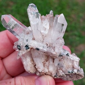 Top Quality Pink Lithium Quartz! Lithium Quartz. Quartz Cluster. Pink Quartz. Quartz Specimen. Lithium Quartz Specimen. Pink Lithium.