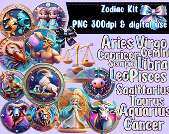 Astrology Zodiac Digital Kit