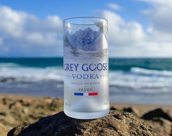 Grey Goose Vodka Upcycled Glass - Etsy