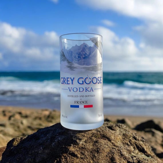 Grey Goose Vodka Upcycled Glass - Etsy