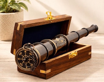 Personalized Working Telescope, Engraved Telescope, Pirates Spyglass, Boating Gift, Anniversary Gift For Husband, Christmas Gifts.