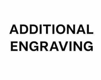 Additional Engraving Service – Personalized Initials, Name or Message