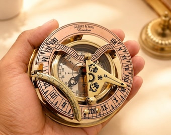 Personalized Working Brass Compass, Custom Engraved Compass, Christmas Gift for Him, Husband Gift, Dad Gift, Gift for Men, Keepsake