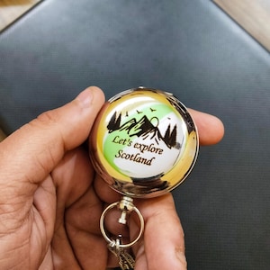 Personalized Silver Compass | 8th Anniversary Gift for Him | Handmade Gift for Husband or Boyfriend | Adventure Keepsake.