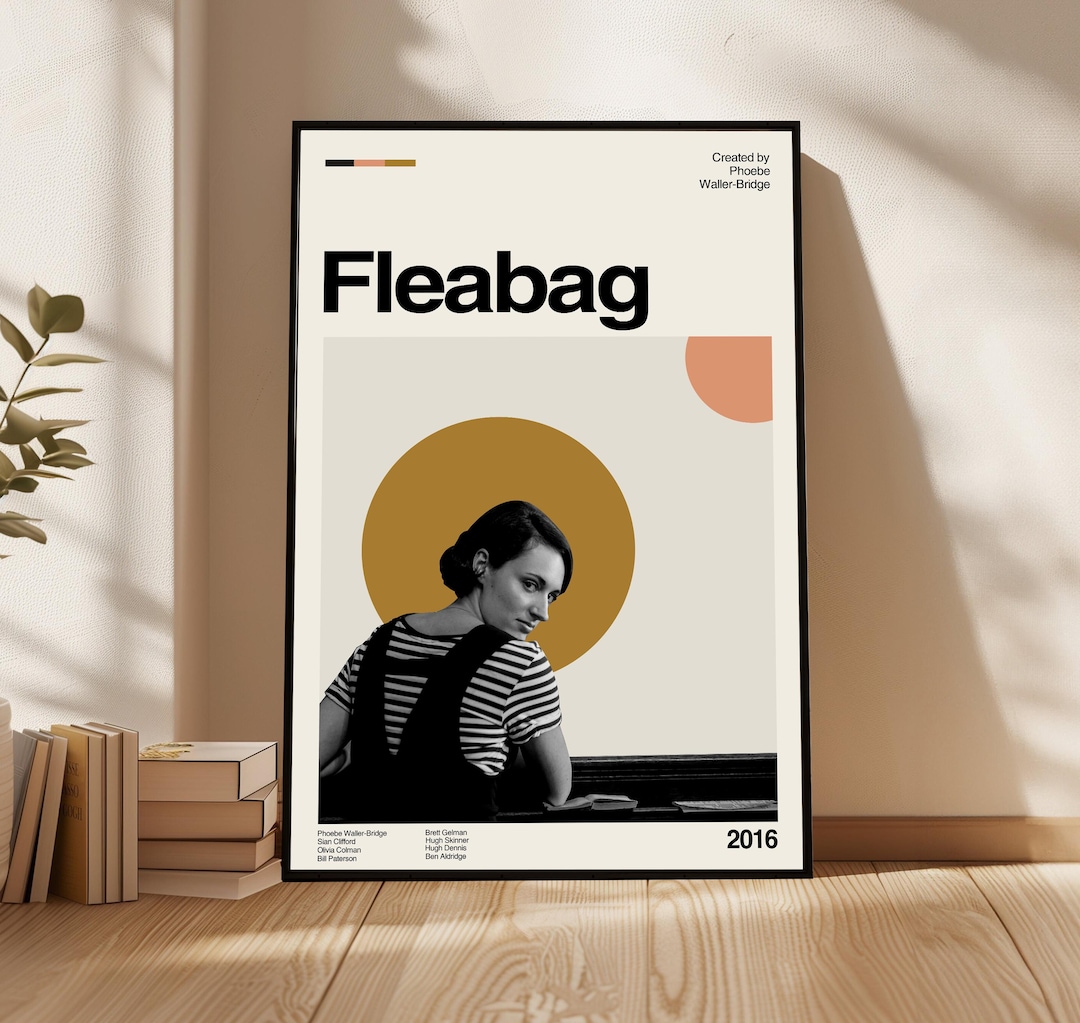 fleabag-tv-series-poster-phoebe-waller-bridge-movie-mid-century