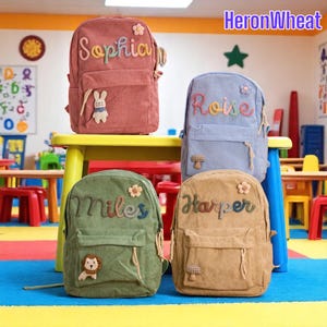 Custom Kids Backpack With Name | Personalized Toddler School Bag | Preschool Book Bag | Children&#39;s Backpack | Back to School Gift
